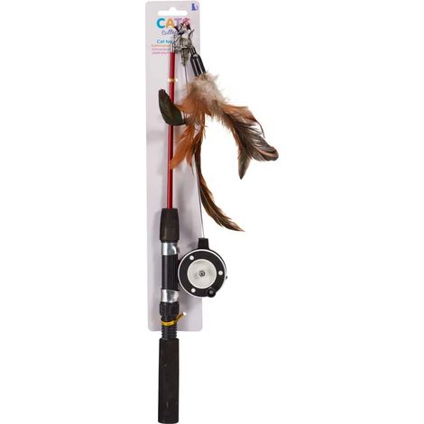 Jouet pour chats 40cm - Accessoire de jeu félin interactif (1/4)