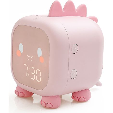 Réveil Enfant Dinosaure avec Veilleuse - Horloge d'Éveil Amusante pour Chambre, Apprentissage de l'Heure (1/5)