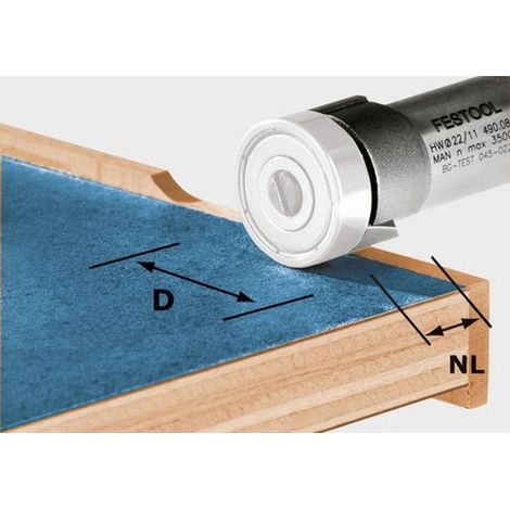 Festool 490085 Frese a raso Dimensione, Ø 22 mm Lunghezza operativa 8 mm