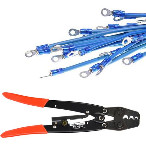 Pince à sertir à froid HS14 pour cosses nues, 5,514 mm, calibre 176 AWG (1/5)