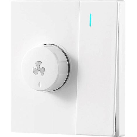 Ventilateur de plafond à vitesse variable avec panneau de commande, régulateur de vitesse à 1 voie et interrupteur 300 W, type 86. (1/5)