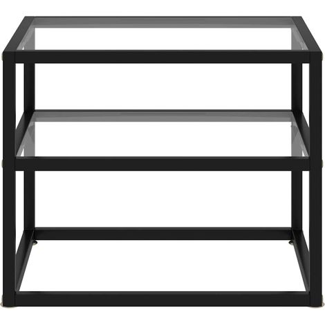 Maison Exclusive - Tavolo Consolle Trasparente 50x40x40 cm in Vetro Temperato (1/5)