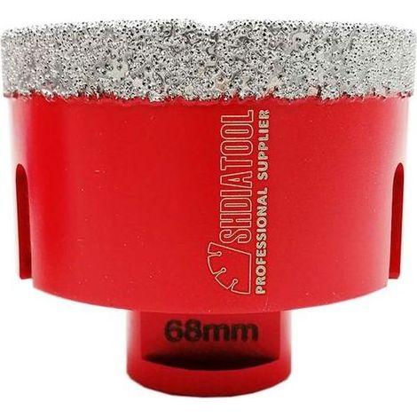 TAISHENGDA-Ineasicer 68-mm-Diamantkernbohrer mit M14-Gewinde für Trockenbohrungen in Porzellan, Fliesen, Granit und Marmor (1/5)