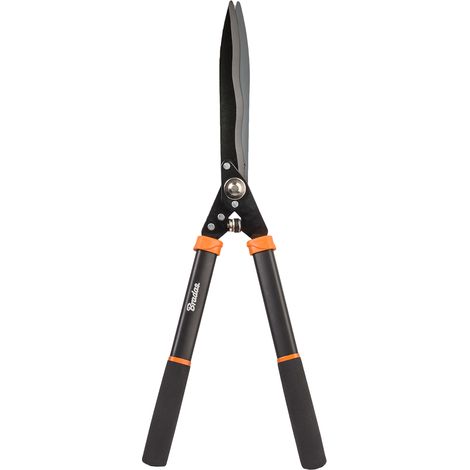 BRADAS Serie V KT-V1121, cortasetos manual con hoja recubierta de alta calidad, cuchillas de 25 cm de largo, tijeras profesionales para podar y formar setos y arbustos.