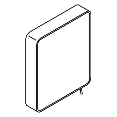 HEWI 800.01.10160 DX miroir basculant S 800 (1/3)