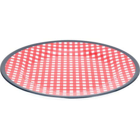 Assiette ronde de 22 cm résistante à la chaleur, vaisselle idéale pour la maison, les restaurants, les hôtels et la cuisine. (1/5)