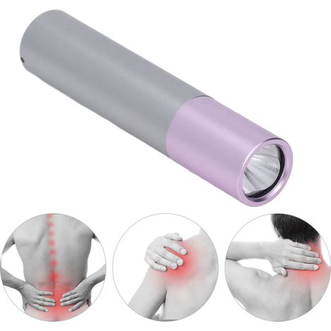 Lampe torche de traitement par lumière infrarouge proche 630 660 850 nm, boîtier violet, LED rouge (1/5)