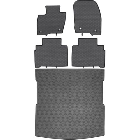 Ford S-Max II Minivan (09.2015–2023) – SET: Gummifußmatten + Kofferraummatte
