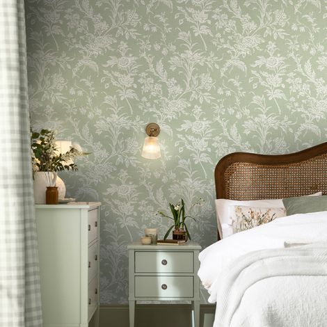 Papier peint intissé Laura Ashley Lloyd Sage 1005 x 52cm Vert (1/5)