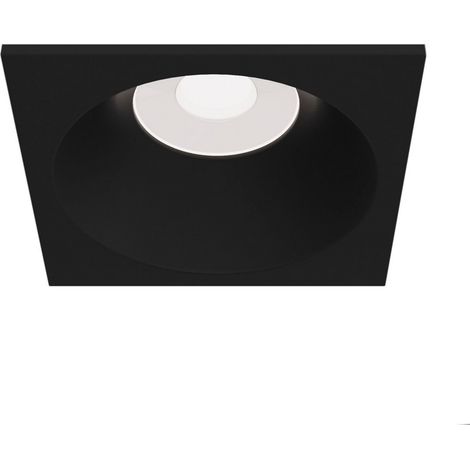 Faretto Da Incasso Moderno Zoom Quadrato Alluminio Nero 1 Luce (1/4)