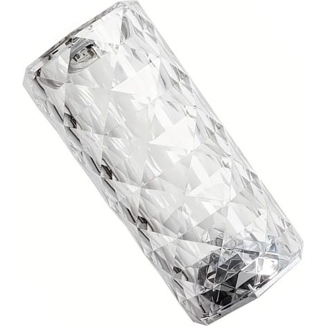 Lampe de chevet Crystal Rose en ABS LED tactile avec télécommande, idéale comme cadeau d'anniversaire. (1/5)