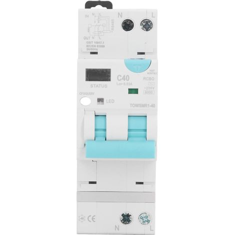 Intelligenter WLAN-Leistungsschalter mit Fernbedienung und LED-Anzeige, 145–295 V (1/5)