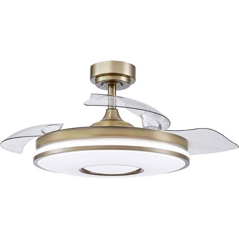Ventilator dani 59w 6980lm Leder 4 Flügel klappbar 107d 3000-4000-6000k Fernbedienung, reg.Intensität, Memor. und Timer 24 (1/3)