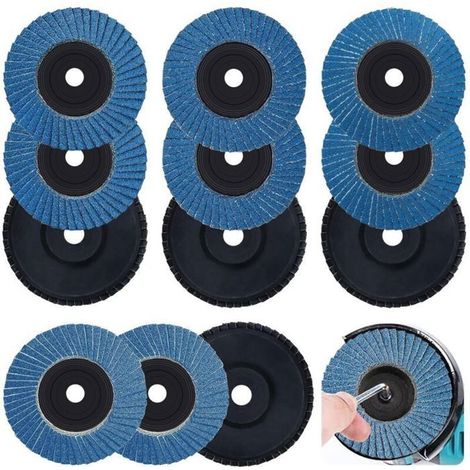 Mole abrasive da 76 mm - 12 dischi - diametro 76 mm - grana 40/60/80/120 - corindone (1/4)