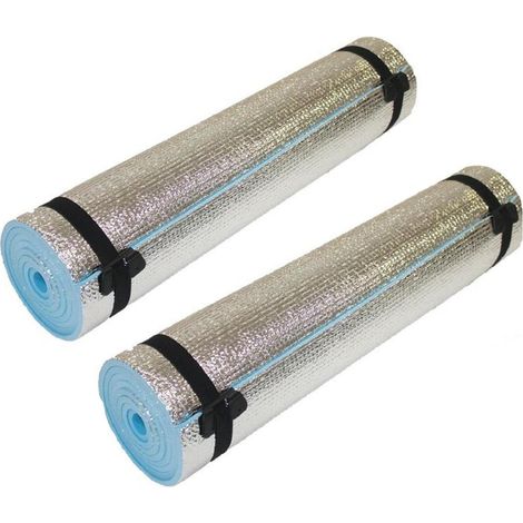 2 x Sleeping camping Roll Up Mat Soft Lightweight Foam Mattress Portable (1/5)