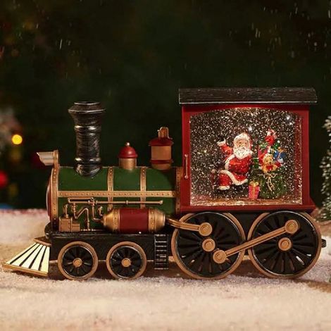 Lanterne de Noël miniature à eau, décoration de table pour sapin et scène festive, petite lampe à huile intérieure (1/2)