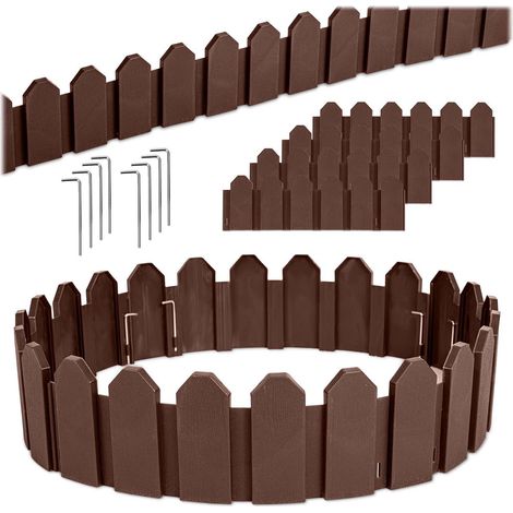 Bordura de jardín Plonos 240 cm PL-960 marrón