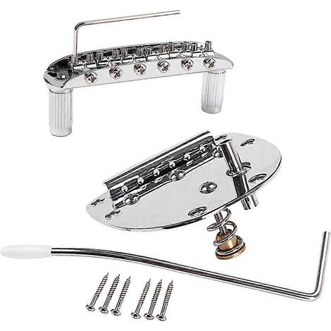 Tremolo-Brücken-Schraubenschlüssel aus Metall für Gitarren-Ersatzteile – Einfache Bedienung – Silber (1/5)