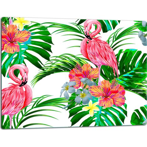 Schneidebrett aus Glas, 52x40, Flamingo (1/5)