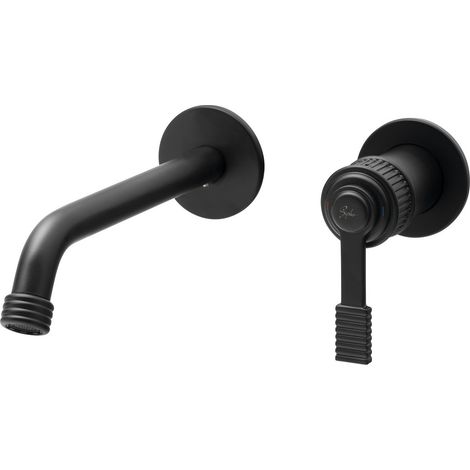 VERSI mitigeur de lavabo à encastrer, noir mat (1/3)
