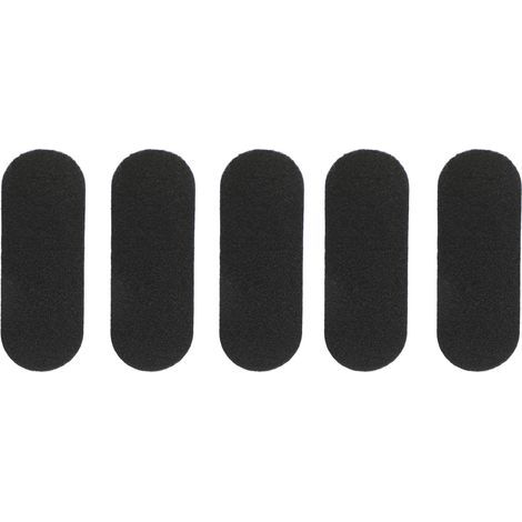 Lot de 5 Filtres pour Ventilateur en Charbon Actif de Coco, Forme Elliptique 24,9x9 cm, Purification d'Air Anti-Odeurs et Poussières (1/5)