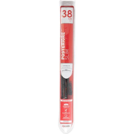 Spazzola slim posteriore 38cm â€“ 15 pollici universale