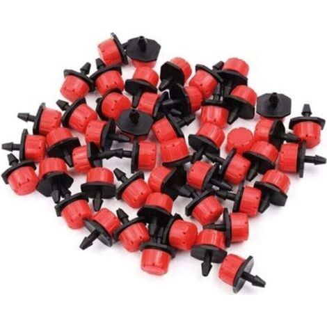 100-ml-Tropfer, einstellbare Durchflussmenge, Bewässerungssystem, Standard-Gartenschlauch, Gemüsegarten (1/5)