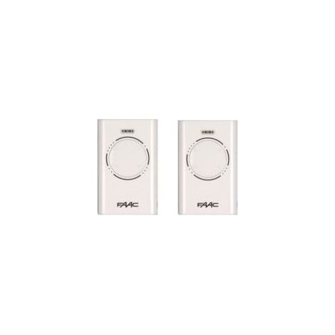 Télécommande 4 canaux 868 Mhz – Code tournant – Alimentation 3V avec piles CR2032 – Pack de 2 pour motorisations FAAC (1/4)