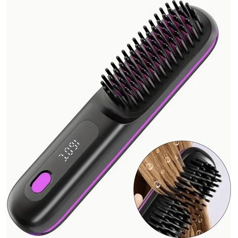Questa piastra per capelli può essere utilizzata sia per arricciare che per lisciare i capelli. È dotata di display LCD, 3 impostazioni di temperatura e funzione agli ioni negativi, ed è adatta a tutt (1/4)
