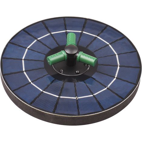 Farbige 4-W-Solar-Wasserpumpe mit 360° drehbarer Düse und RGB-LED-Beleuchtung. Batteriebetrieben, automatische Abschaltung, kreisförmiger Springbrunnen, ideal für Vogeltränken, Gärten oder kleine Teic (1/5)
