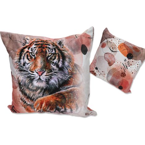 Cuscino decorativo Jasiek, imbottitura gatti selvatici tigri carmani (1/3)