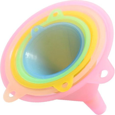 Entonnoirs de cuisine arc-en-ciel, lot de 5 entonnoirs alimentaires pour pâtisserie et remplissage, coloris multicolores, outils de cuisine pratiques (1/5)