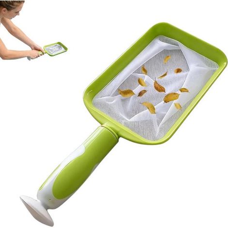 Filet épuisette pour piscine 1 pièce, skimmer fin pour piscine, bassin et spa, nettoyage extérieur portable (1/2)