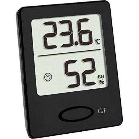 Thermo-hygromètre Numérique - Plage Température -50 à +70 °C - Humidité 10 à 99 % - Indicateur Confort - Affichage LCD - 1 Unité