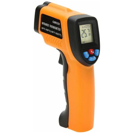Thermometre Infrarouge Numerique Sans Contact Portable Pyrometre Aquarium Lcd Laser Exterieur -50  550 C -