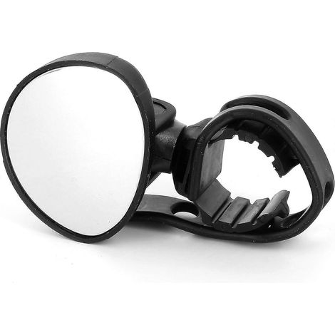 Rétroviseur universel pour VTT et vélo de route, noir, 5,4 cm x 4,4 cm, 22-60 mm - incassable et réversible (1/5)