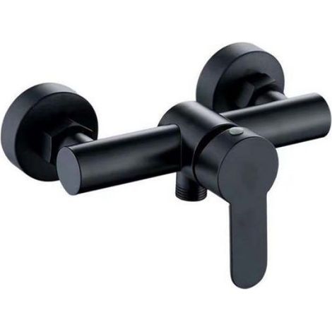 Robinet de douche en acier inoxydable 304, finition érable, eau chaude et froide, noir, 1 pièce (1/4)
