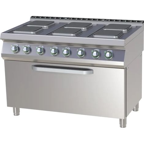 Fourneau électrique avec four statique RM - SPQT 7120/31 E - RM Gastro
