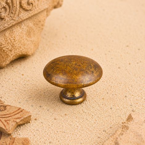 Ouvre&Déco – Bouton de meuble boule en laiton aspect rouille BOULE – Style rustique