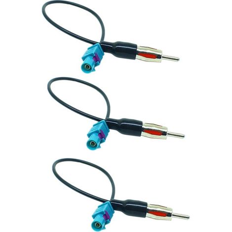 Adaptateur d'antenne universel Fakra vers DIN pour autoradio (3x)