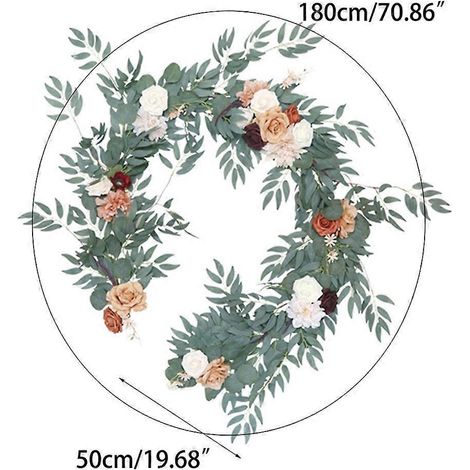 Guirlande de roses artificielles, chemin de table, décor mural, arche de mariage - 10 (1/4)