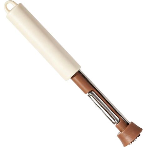 Küchenhelfer zum Schälen und Entkernen von Obst und Äpfeln mit ergonomischem Griff Obstschäler aus Edelstahl für Zuhause, Partys und Feiertage, Treffen, Camping usw. (1/5)