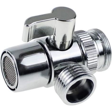 3 Voies Soupape avec Rondelle Laiton Massif ConnecteurSystème de Douche Pièce de Rechange Utilisé dans les Salles de Bains et les Cuisines les Robinets de Lavabo les Vannes de Douche (1/5)