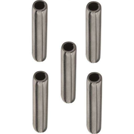 5x goupille élastique spiralée ressort 5x60 universel DIN 7343 / ISO8750 chanfreinée rond circulaire