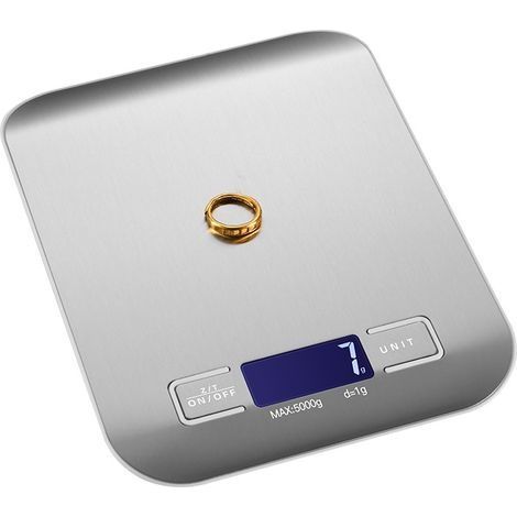 Balances électroniques rechargeables en acier inoxydable, pour la cuisine, pour la cuisson (1/5)