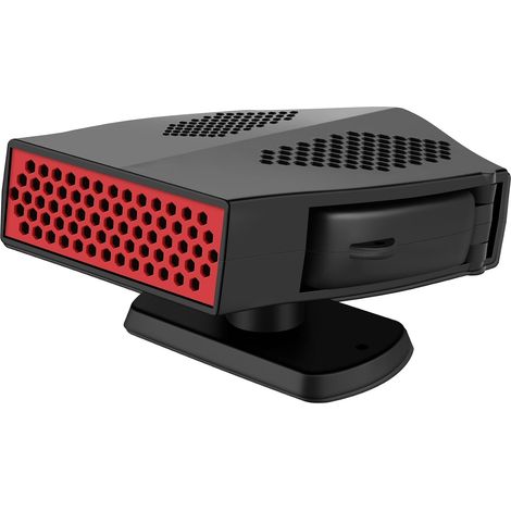 Calentador de coche portátil de 12 V y 180 W, con ventilador de calentamiento y enfriamiento rápidos y enchufe para encendedor de cigarrillos, desempañador de parabrisas y calentador de coche. (1/2)