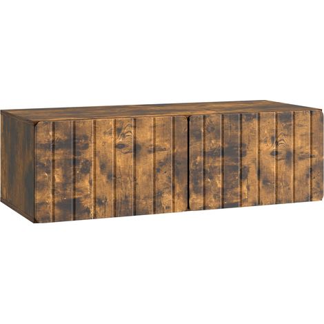 Maison Exclusive - Mobile Porta TV da Muro 98 x 41 x 30 cm Rovere Fumo (1/5)
