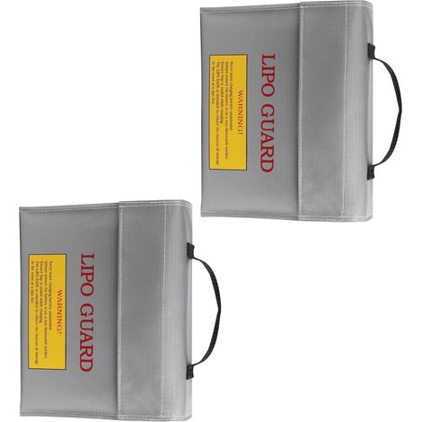 Sac de rangement étanche pour piles au lithium résistant aux flammes - Étui portable en composite pour le chargement de voyage à la maison - Poches de rangement pour piles ignifuges (1/5)