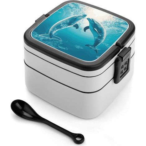 Kiss Dolphin Tale - Boîte à lunch pour adultes avec cuillère (1/5)