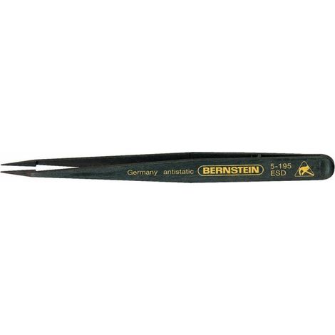 BERNSTEIN Tools for Electronics 5-195 Pince brucelle de précision NK7 pointue, déportée 120 mm (1/2)